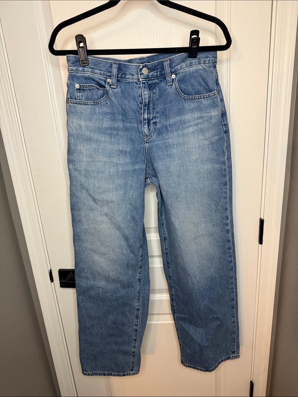 Uniqlo Light Blue Wide-Leg Jeans